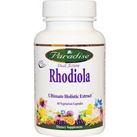 Paradise Herbs, Dual Action Rhodiola, 60 Veggie Caps - 2pc