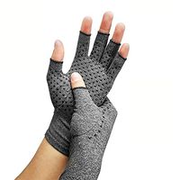 ACCDUER Compression Arthritis Gloves, Fingerless Hand Gloves for Rheumatoid & Osteoarthritis - Joint Pain and Carpel Tunnel Relief-Men & Women,S