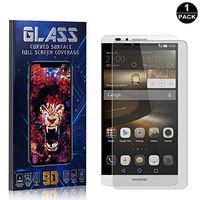 Bear Village Screen Protector for Huawei Mate 7, Scratch Resistant 9H Hardness, Ultra Thin Tempered Glass Screen Protector Film for Huawei Mate 7, 1 Pack