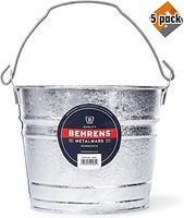 Behrens 1205 5-Quart Steel Pail - 5 Pack