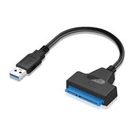 Adapter Sata to USB SATA Cable, USB 3.0 Converter External Hard Drive Connect 2.5 Inch SATA Hard Drive or Solid State Drive (SSD) with Computer