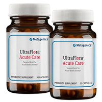 Metagenics UltraFlora Acute Care 30 Capsules - TwinPak