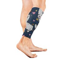 Leg Sleeve Funny Alpacas Love Heart Calf Sleeves 1 Pair for Men/Women Running/Cycling/Maternity/Travel/Ourdoor Activities