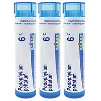 Boiron Podophyllum peltatum 6c, 80 pellets, homeopathic Medicine for Diarrhea, 3 Count