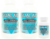 824 Guai-Aid® 600mg Guaifenesin Expectorant Caplets (Oval & Scored) - 2 Bottles of 400 & Travlet Bottle) Exp. Date 8/2022