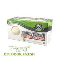 Maple Hill Dryer Balls X-Large Handmade Wook Dryer Balls Fabric Softener, Outdoor Fresh, Set of 2
