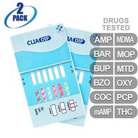 MiCare - 12-Panel Urine Drug Test Card (AMP/BAR/BUP/BZO/COC/mAMP/MDMA/MOP/MTD/OXY/PCP/THC) #MI-WDOA-6125 (2 Pack)