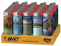 Bic Landscape Lighters, 50 Pieces Assorted, Styles May Vary