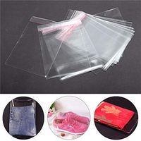 MITUHAKI 100Pcs A4 Clear Cellophane Display Bags Self Adhesive Seal Ring Plastic OPP - 1x 100pcs Clear Cellophane Bags - Hardware & Accessories Packaging & Shipping