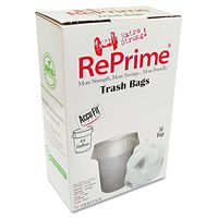 RePrime H7450TCRC1 Can Liners, 44gal, 0.9mil, Clear, 37-Inch x 50-Inch, 50/Box