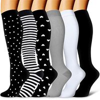 Copper Compression Socks Women and Men-Best for Running,Athletic,Varicose Veins,Nursing,Hiking,Recovery & Flight Socks