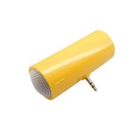 Huangou ❤ Mobile Phone Audio ❤ 3.5mm Music Player Stereo Speaker for iPod iPhone6 Plus Note4 Cellphone (Yellow, 8x8x3cm)