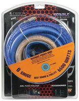 Orion Cobalt Complete 0 Gauge Amp Kit Oversize Wire (6500 Watts), Black
