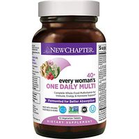 New Chapter Women's Multivitamin, Every Woman's One Daily 40+, Fermented with Probiotics + Vitamin D3 + B Vitamins + Organic Non-GMO Ingredients - 72 ct