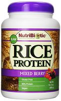 Nutribiotic Rice Protein, Mixed Berry, 21 Ounce