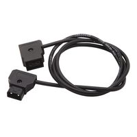 Coolbuy112 D-TAP DTAP 2 Pin Male to Female Adapter Extension Cable for LED Light V-mount Anton Bauer Battery Dtap to Dtap Cable 1M