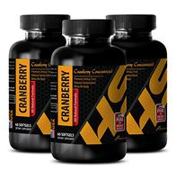 Heart Support Women - Cranberry Concentrate 50:1 - Cranberries Pills - 3 Bottle (180 Softgels)