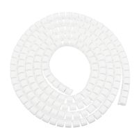 uxcell Spiral Wire Wrap Cable Wrap Cord 3/8-inch x 2m PE Polyethylene Tubing for Computer Cable