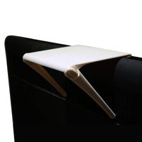 YOKEPO 6-Inch Wide Platform Solid Screen Shelf Adjustable Mount Desktop PC Monitor Used to Place Cable Box Speakers Apple TV Playstation Camera Frames Remote - White