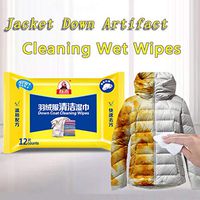 Jacket Down Cleaning Wet Wipes,Clothes Coat Disposable Cleaner Paper,Travel Portable Jacket Down Dry Cleaner,Easy to Use - Cleaning Instant Processing for Jacket Down and Leather