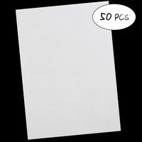 50 Pcs Carbon Transfer Paper Tracing Paper 11.7"×8.3" for Transfer Pattern on Wood, Paper, Canvas (White)