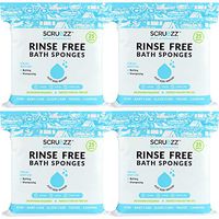 Scrubzz Disposable No Rinse Bathing Wipes (4 PACK)