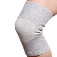 ZHENJIER Bamboo Fabric Knee Sleeves (One Pair) Knee Support For Joint Pain & Arthritis Pain Relief – Effective Support for Running, Jogging,Walking,Workout,Hiking and Recovery (Gray, Small)