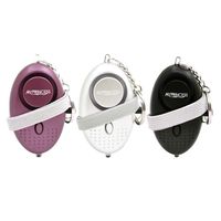 MYPRINCESS Portable Self Defense Personal Alarm 3 Pack 130DB Personal Security Alarm Keychain with LED Lights,Emergency for Women,Men,Student,Elderly,Children (Black Purple Silver)