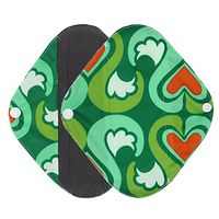Jonerytime❤️ Reusable Bamboo Cloth Washable Menstrual Pad Mama Sanitary Towel Pad (S, Green)