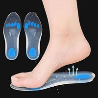 1Pair Foot Massage Silicone Insoles Plantar Fasciitis Shoe Inserts for Foot Massage Soft Gel Arch Support Orthopedic Foot Care Metatarsal Insoles Unisex