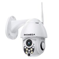 INQMEGA PTZ Camera Outdoor,1080P WiFi Security IP Camera,2.4G Pan Tilt Dome Camera,Motion Alerts,50ft Night Vision,Waterproof IP66,Surveillance IP Camera with Two Way Audio,Support Max 128GB SD Card
