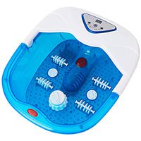 Foot Spa/Bath Massager, Heated Foot Spa Machine w/Oxygen Bubbles, Massage Rollers, Shiatsu Massage Ball, Foot Massager w/Adjustable Temperature, LCD Screen, Red Light for Home Stressed Feet Fatigue