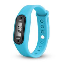 FAPIZI Clearance✿Fashion Digital LCD Pedometer Run Step Walking Distance Calorie Counter Watch Bracelet (Blue)