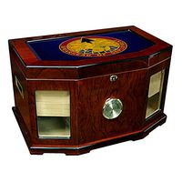 Large Premium Desktop Humidor - Glass Top -US Transportation Command (TRANSCOM) DU