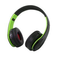 eubell Bluetooth Headphones Over Ear, Hi-Fi Stereo Wireless Headset, Foldable, Soft Memory-Protein Earmuffs,Noise Cancelling Wireless Headphones for Cell Phones/PC (Green & Black)