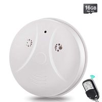 Toughsty 16GB 1080P HD Home Security Camera Recorder Smoke Detector Fire Alarm Hidden Spy Cam Motion Activated 24 Hour Surveillance