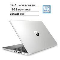 2020 Newest HP Premium Pavilion 14 Inch Laptop (10th Gen Intel 2-Core i3-1005G1 up to 3.4GHz, 16GB DDR4 RAM, 256GB SSD, Intel UHD Graphics, WiFi, Bluetooth, HDMI, Webcam, Windows 10 Home) (Silver)