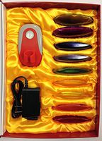 T-Zone Health LED Light Therapy Device with 9 Cover Options, 90 Led Array and 4 Operation Modes, Used for LED Beauty Treatment and Emotional Stress Relief, Includes Brochure for Acupressure Points, AC Adapter and 3 Rechargeable Batteries