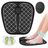 Lzour EMS Foot Massager,Portable Electric Foot Massage Mat Adjustable 6 Vibration Modes 10 Frequency Feet Muscle Massage Machine
