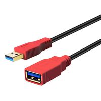 USB 3.0 Extension Cable 20 ft,Hiyouy USB 3.0 High Speed Extender Cord Type A Male to A Female for Playstation, Card Reader, Hard Drive,Keyboard, Printer, Scanner ，Xbox, USB Flash Drive, (20 feet)