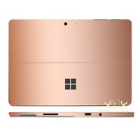 SopiGuard Matte Rose Gold Metallic Precision Edge-to-Edge Coverage Vinyl Sticker Skin for Microsoft Surface Go