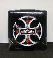 Nulite Chopper Outlawz Tin Metal Flat Profile King Size Cigarette Case