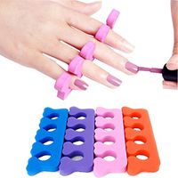 Nail Art Tool,Putars Portable 100Pcs Soft Finger Toe Separator Tool Nail Art Pedicure Manicure