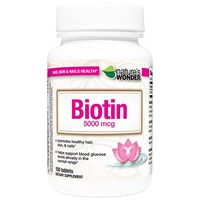 Nature's Wonder Biotin 5000mcg Tablets, 150 Count