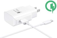 Lawson Fast 25W Wall Charger for LG Q7+ Quick Charge with Detachable Quick Charge 3.0 USB-CUSB Cable. (White)