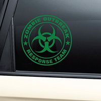 Nashville Decals Zombie Outbreak Response Team Vinyl Decal Laptop Car Truck Bumper Window Sticker - Green