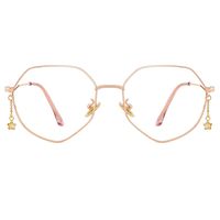Slocyclub Blue Light Blocking Glasses for Women Polygonal Metal Frame Anti Fatigue Computer Gaming Eyeglasses