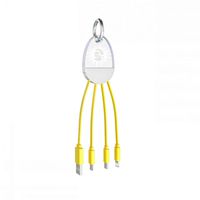 【Newest Charging Cable in 2019】 DT Charger Cable in Water-Drop,Android Phone Charger Cable,Charging Cable Adapter & Micro USB Cable for Lighting Cable with 4 in 1 Multi Charger Cable USB (Yellow)