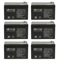 Universal Power Group 12V 12Ah Sealed Led Acid AGM Battery SLA1105-6 Pack