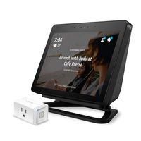 Echo Show (2nd Gen) Sandstone with Echo Show Adjustable Stand and TP-Link simple set up smart plug